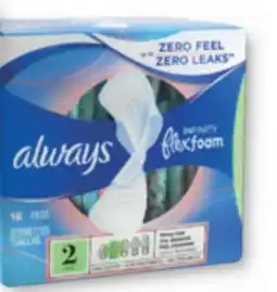 Familiprix Always Infinity pads flexi-wings S2 heavy flow offer