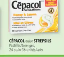 Familiprix CÉPACOL or STREPSILS Lozenges offer