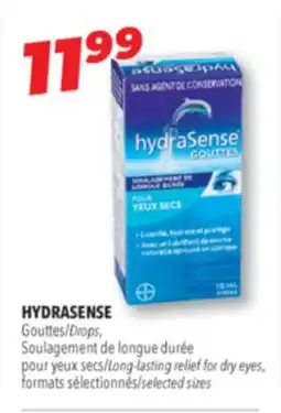 Familiprix HYDRASENSE Drops, long-lasting relief for dry eyes offer