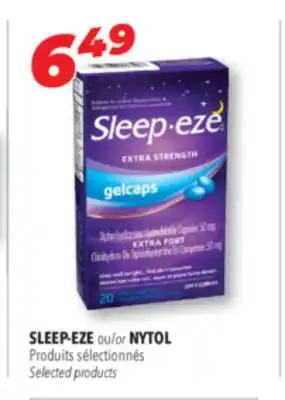 Familiprix SLEEP-EZE or NYTOL, Selected products offer