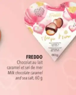 Familiprix FREDDO Milk chocolate caramel and sea salt, 60 g offer