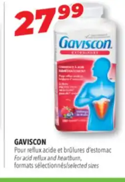 Familiprix GAVISCON For acid reflux and heartburn, selected sizes offer