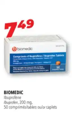 Familiprix BIOMEDIC Ibuprofen, 200 mg, 50 /tablets or caplets offer