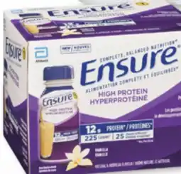 Familiprix ENSURE, Selected meal replacements, 6 x 235 ml or GLUCERNA, 6 x 237 ml offer