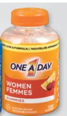 Familiprix ONE A DAY, Women or Men, Gummies, Selected multivitamin supplements offer