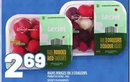 Metro RADIS ROUGES OU 3 COULEURS | RED OR 3 COLOR RADISHES offer