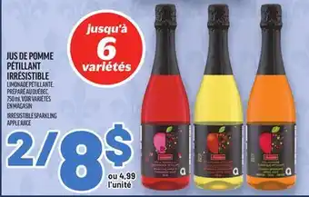 Metro JUS DE POMME PÉTILLANT IRRÉSISTIBLE | IRRÉSISTIBLE SPARKLING APPLE JUICE offer