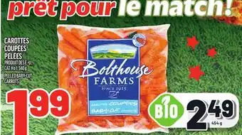 Metro CAROTTES COUPÉES PELÉES BOLT HOUSE FARMS | BOLT HOUSE FARMS PEELED BABY-CUT CARROTS offer