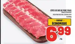 Metro CÔTES DE DOS DE PORC FRAIS FORMAT ÉCONOMIQUE | FRESH PORK BACK RIBS, ECONOMIC PACK offer