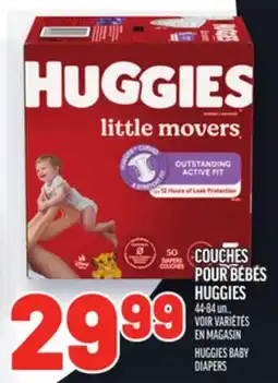 Metro COUCHES POUR BÉBÉS HUGGIES | HUGGIES BABY DIAPERS offer