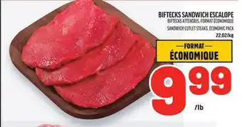 Metro BIFTECKS SANDWICH ESCALOPE | SANDWICH CUTLET STEAKS offer