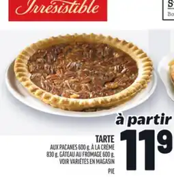 Metro TARTE | PIE offer