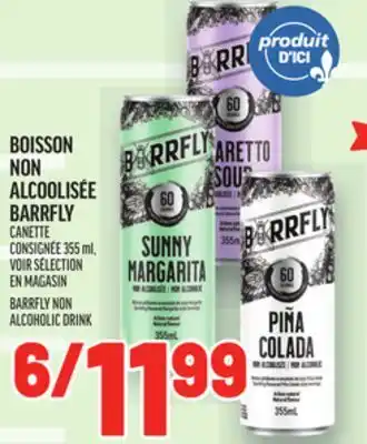 Metro BOISSON NON ALCOOLISÉE BARRFLY | BARRFLY NON ALCOHOLIC DRINK offer