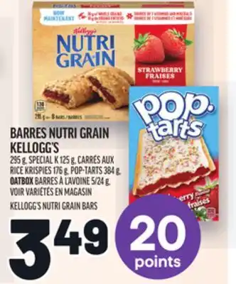 Metro BARRES NUTRI GRAIN KELLOGG'S | KELLOGG'S NUTRI GRAIN BARS offer