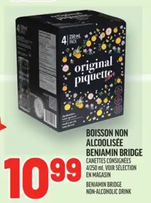 Metro BOISSON NON ALCOOLISÉE BENJAMIN BRIDGE | BENJAMIN BRIDGE NON-ALCOHOLIC DRINK offer