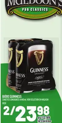 Metro BIÈRE GUINNESS | BEER offer