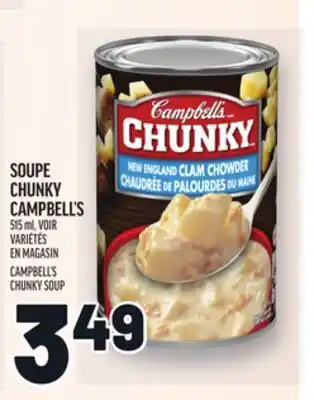 Metro SOUPE CHUNKY CAMPBELL'S | CAMPBELL'S CHUNKY SOUP offer