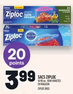 Metro SACS ZIPLOC | ZIPLOC BAGS offer