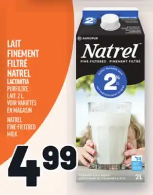 Metro LAIT FINEMENT FILTRÉ NATREL | NATREL FINE-FILTERED MILK offer