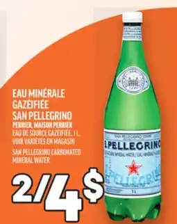 Metro EAU MINÉRALE GAZÉIFIÉE SAN PELLEGRINO | SAN PELLEGRINO CARBONATED MINERAL WATER offer