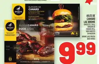 Metro AILES DE CANARD LAC BROME | BROME LAKE FROZEN DUCK WINGS offer