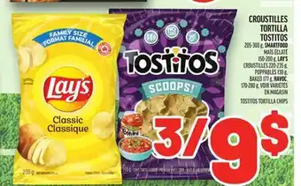 Metro CROUSTILLES TORTILLA TOSTITOS | TOSTITOS TORTILLA CHIPS offer