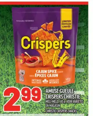 Metro AMUSE-GUEULE CRISPERS CHRISTIE | CHRISTIE CRISPERS SNACKS offer