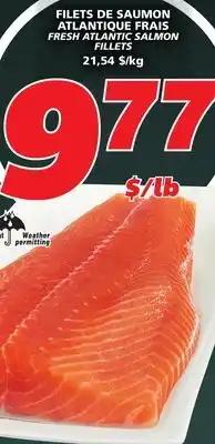 IGA FRESH ATLANTIC SALMON FILLETS offer