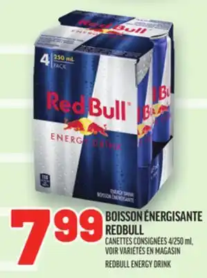 Metro BOISSON ÉNERGISANTE REDBULL | REDBULL ENERGY DRINK offer