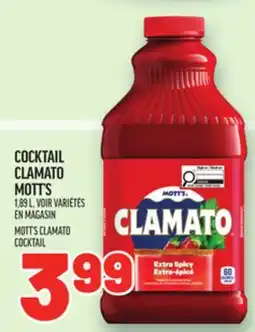 Metro COCKTAIL CLAMATO MOTT'S | MOTT'S CLAMATO COCKTAIL offer