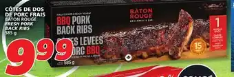 IGA BÂTON ROUGE FRESH PORK BACK RIBS offer