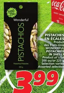 IGA WONDERFUL PISTACHIOS IN SHELLS offer