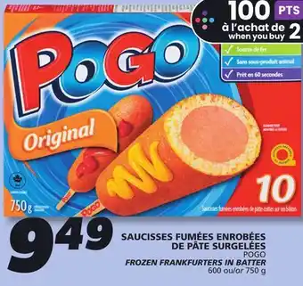 IGA POGO FROZEN FRANKFURTERS IN BATTER offer