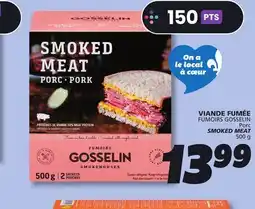 IGA FUMOIRS GOSSELIN SMOKED MEAT offer