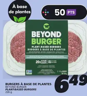 IGA BEYOND BURGER PLANT-BASED BURGERS offer