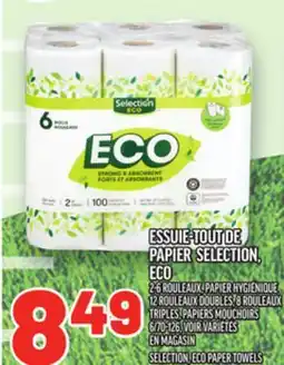 Metro ESSUIE-TOUT DE PAPIER SELECTION,ECO | SELECTION, ECO PAPER TOWELS offer