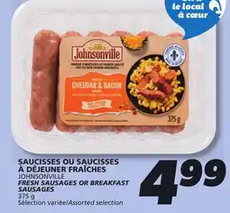 IGA JOHNSONVILLE FRESH SAUSAGES OR BREAKFAST SAUSAGES offer