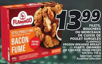 IGA FLAMINGO FROZEN BREADED BREAST offer