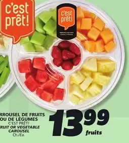 IGA C'EST PRÊT! FRUIT OR VEGETABLE CAROUSEL offer