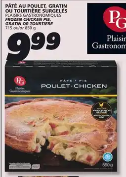 IGA PLAISIRS GASTRONOMIQUES FROZEN CHICKEN PIE offer