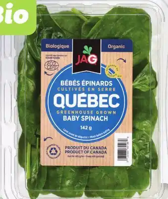 IGA ORGANIC BABY SPINACH offer