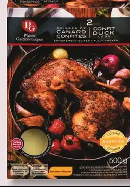 IGA PLAISIRS GASTRONOMIQUES CONFIT DUCK LEGS offer