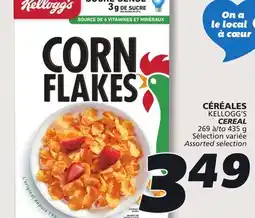 IGA KELLOGG'S CEREAL offer