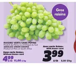 IGA SEEDLESS GREEN GRAPES offer