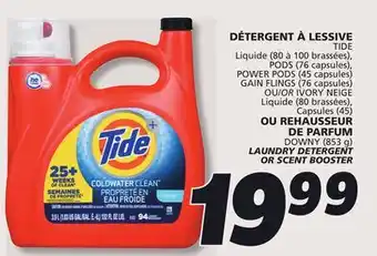 IGA TIDE LAUNDRY DETERGENT OR SCENT BOOSTER offer