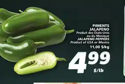 IGA JALAPENO PEPPERS offer