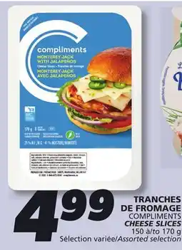 IGA COMPLIMENTS CHEESE SLICES offer