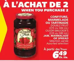 IGA DOUBLE FRUIT JAM offer