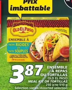 IGA OLD EL PASO MEAL KIT OR TORTILLAS offer