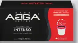 IGA CAFÉ AGGA K-CUP COFFEE OR GROUND COFFEE offer